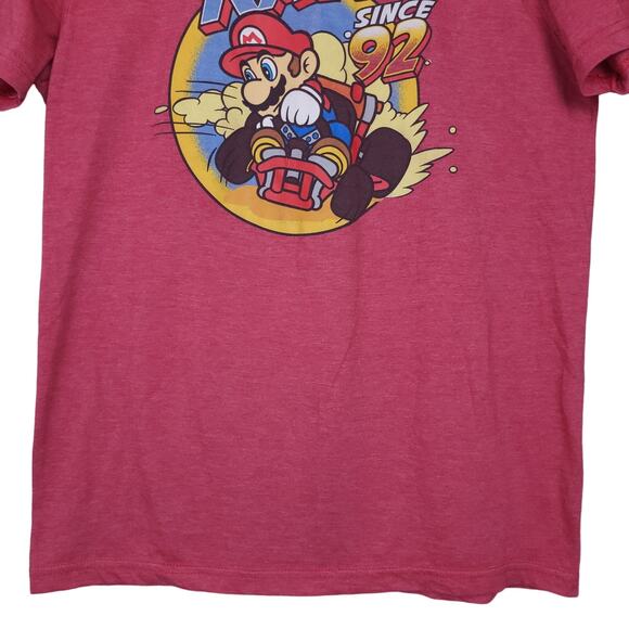 Super Mario Kart Men's Since 92' Graphic Short Sleeve T-Shirt Size Medium Red - Picture 7 of 13